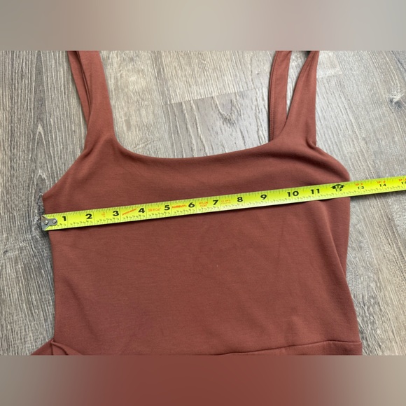 Aritzia Wilfred Saturn Mini Dress XS Anise Brown - Picture 6 of 9